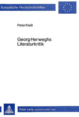 Cover of Georg Herweghs Literaturkritik