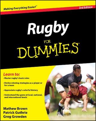 Book cover for Rugby For Dummies