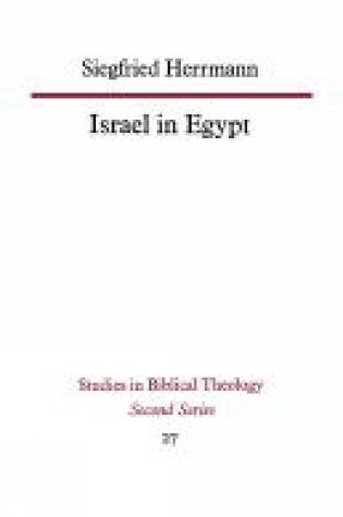 Cover of Israel in Egypt