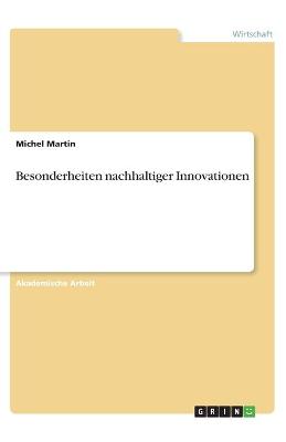 Book cover for Besonderheiten nachhaltiger Innovationen