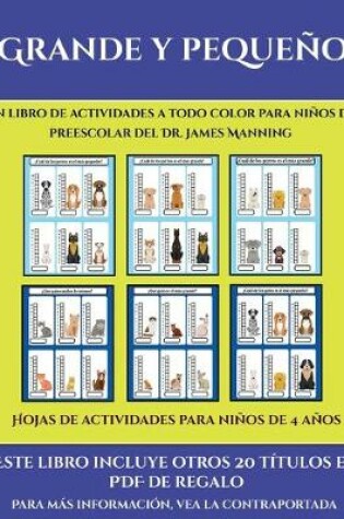 Cover of Hojas de actividades para niños de 4 años (Grande y pequeño)