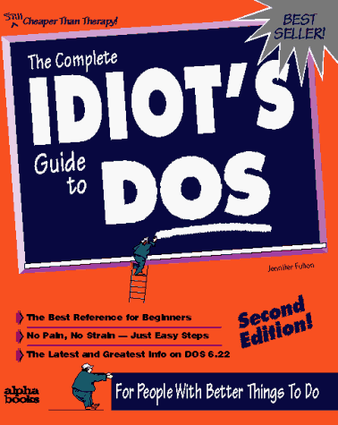 Book cover for Complete Idiot's Guide to DOS, Second Edition