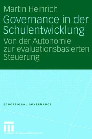 Cover of Governance in Der Schulentwicklung