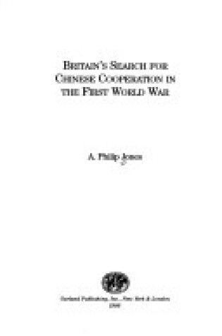Cover of Britains Search for Chin Ese