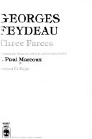Cover of Three Farces