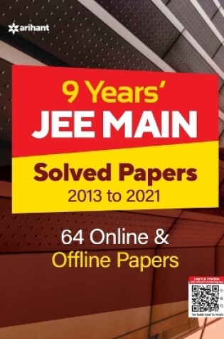 Cover of 9 Years Solved Papers JEE Main 2022