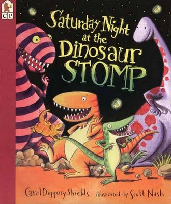 Book cover for Saturday Night at the Dinosaur Stomp