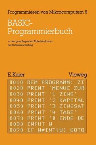 Cover of BASIC-Programmierbuch