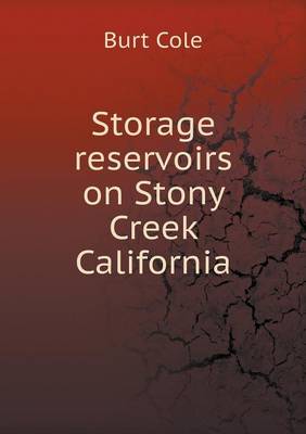 Book cover for Storage reservoirs on Stony Creek California