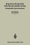 Book cover for Deutschlands Volksernahrung