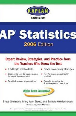 Cover of Kaplan AP Statistics