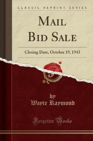 Cover of Mail Bid Sale