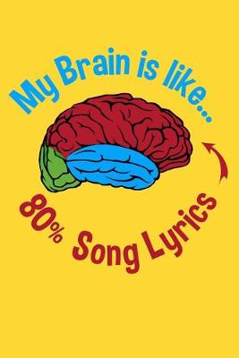 Book cover for My Brain is Like... 80% Song Lyrics