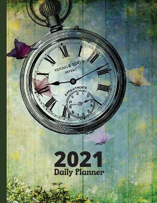 Book cover for Daily Planner 2021 - 365 Days One Page Per Day