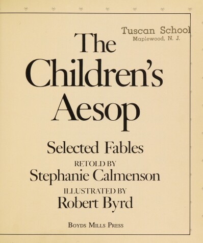 Book cover for Children's Aesop, The