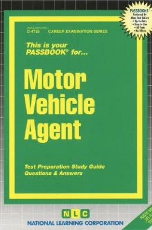 Cover of Motor Vehicle Agent