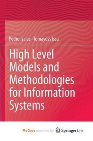 Cover of High Level Models and Methodologies for Information Systems