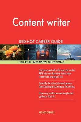 Book cover for Content Writer Red-Hot Career Guide; 1184 Real Interview Questions
