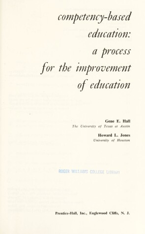 Book cover for Competency-Based Education