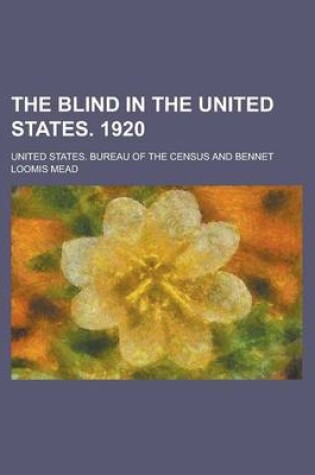 Cover of The Blind in the United States. 1920