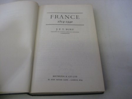 Cover of France, 1814-1940