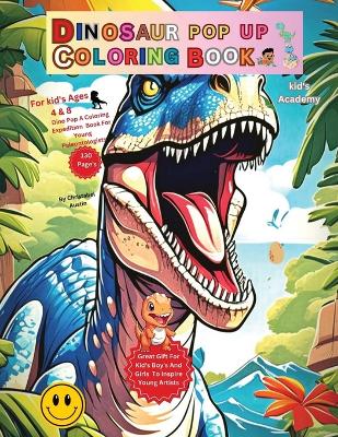 Book cover for Dinosaur Pop Up Coloring Book.