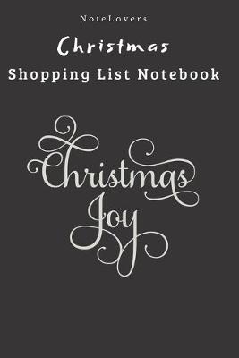 Book cover for Christmas Joy - Christmas Shopping List Notebook