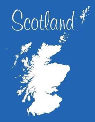 Book cover for Scotland - Azure Blue 101 - Lined Notebook with Margins - 8.5X11