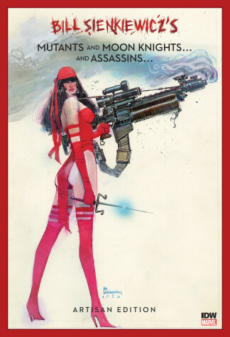 Book cover for Bill Sienkiewicz's Mutants and Moon Knights and Assassins Artisan Edition