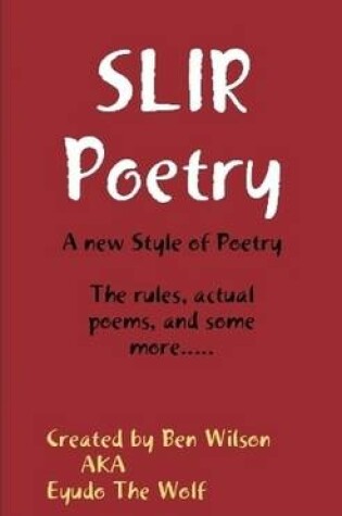 Cover of SLIR Poetry: A New Style of Poetry