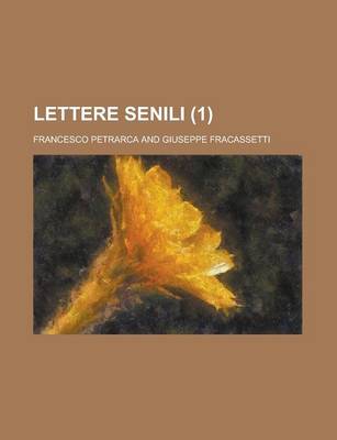 Book cover for Lettere Senili (1)