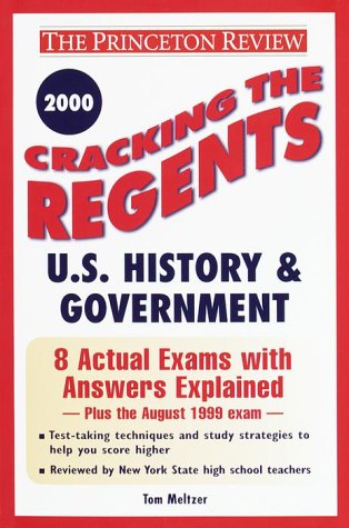 Book cover for Cracking the Regents U.S. History and Government