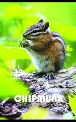 Book cover for Chipmunk Monthly Note Planner 2019 1 Year Calendar