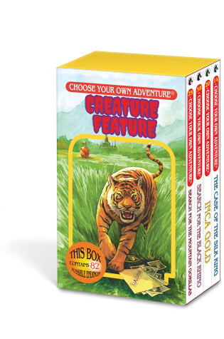 Cover of Choose Your Own Adventure 4-Book Boxed Set Creature Feature Box (The Case of the Silk King, Inca Gold, Search for Black Rhino, Search for Mountain Gorillas)