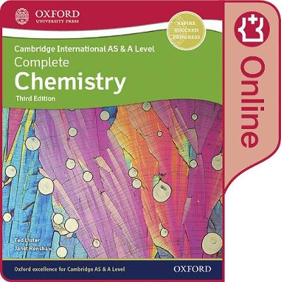 Book cover for Cambridge International AS & A Level Complete Chemistry Enhanced Online Student Book