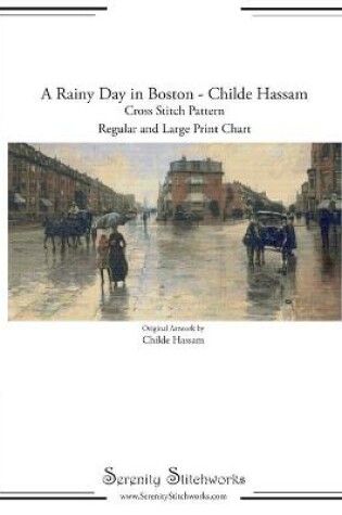 Cover of A Rainy Day in Boston Cross Stitch Pattern - Childe Hassam