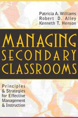 Cover of Managing Secondary Classrooms