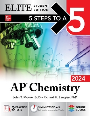 Book cover for 5 Steps to a 5: AP Chemistry 2024 Elite Student Edition
