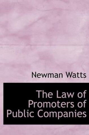 Cover of The Law of Promoters of Public Companies