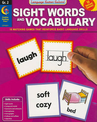 Book cover for Sight Words and Vocabulary, Grade 2