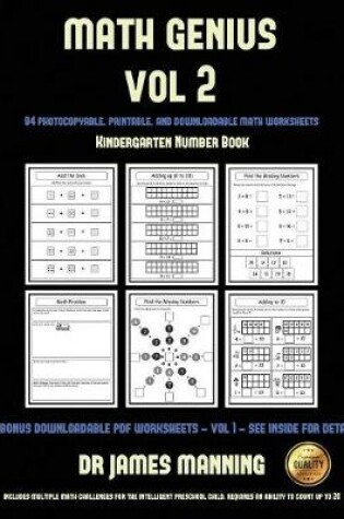 Cover of Kindergarten Number Book (Math Genius Vol 2)