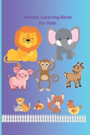 Cover of Animal Coloring Book for Kids