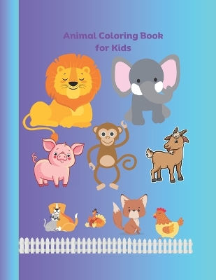 Book cover for Animal Coloring Book for Kids