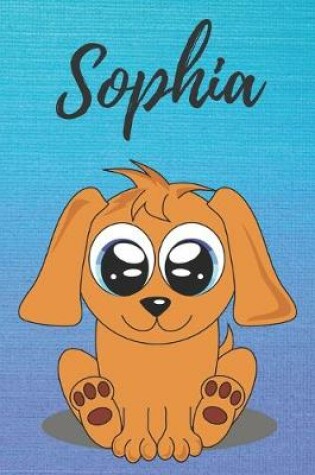 Cover of Sophia dog coloring book / notebook / journal / diary