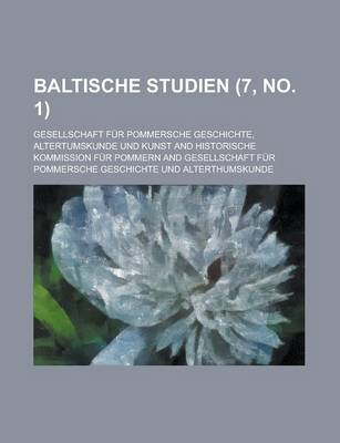 Book cover for Baltische Studien (7, No. 1 )