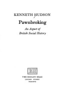 Book cover for Pawnbroking