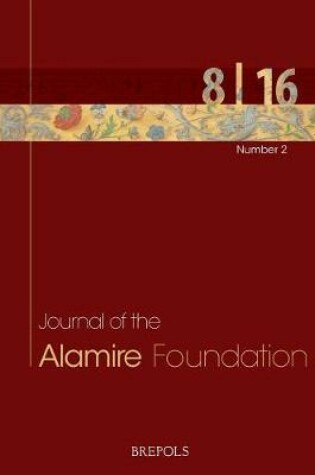 Cover of Journal of the Alamire Foundation 8/2 - 2016