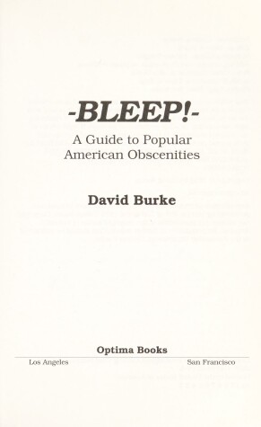 Book cover for Bleep!