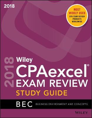 Cover of Wiley CPAexcel Exam Review 2018 Study Guide