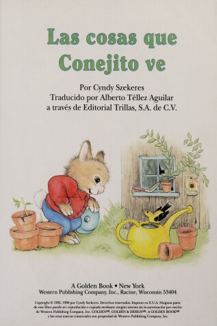 Book cover for Las Cosas Que Conejito Ve